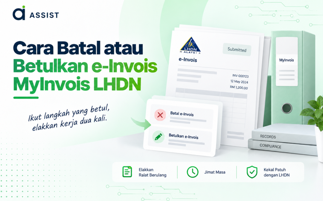 Cara batal atau pinda e-Invois dalam LHDN MyInvois
